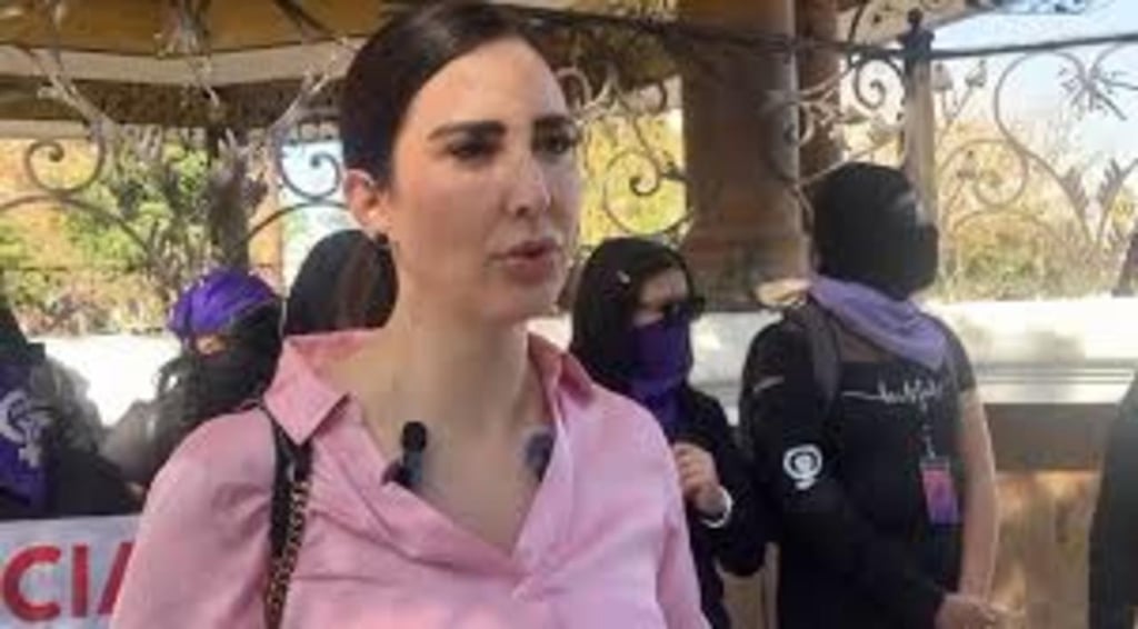 Lugar. Karla Janeth se plantó en la Plaza Principal de Gómez Palacio, para dar a conocer que la problemática se generó tras su separación en el 2023.