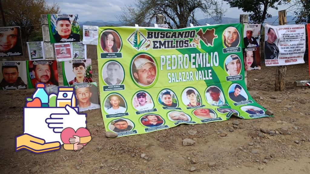 Donan alimentos a Madres Buscadoras de Durango mientras esperan información en Concordia