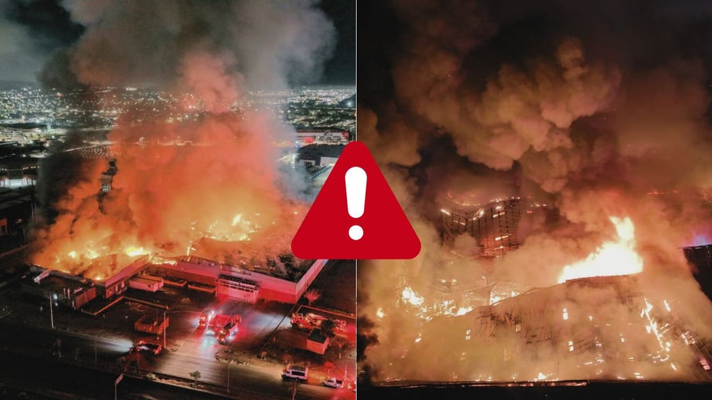 Voraz incendio consume Sam’s Club en Hermosillo