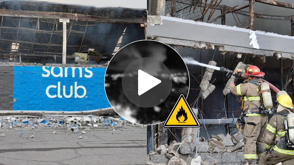 Webcams de México capta momento del incendio registrado en Sam's Club de Hermosillo | VIDEO
