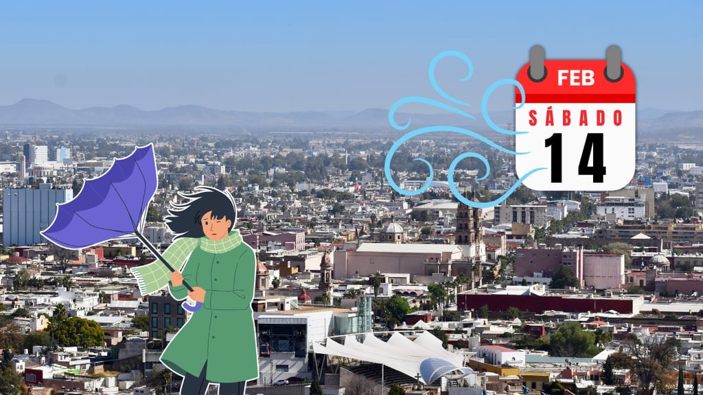Sábado con fuertes vientos en la ciudad de Durango: pronóstico para el 14 de febrero