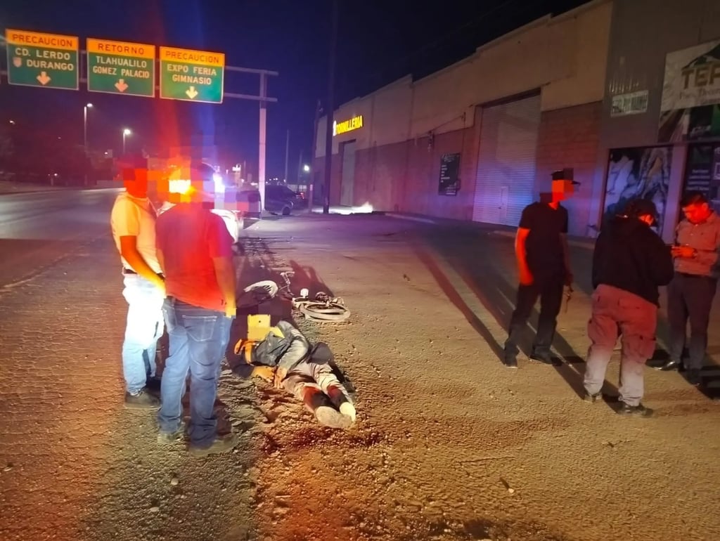 Accidente. Ciclista resulta lesionado tras ser arrollado por vehículo que huyó del lugar.