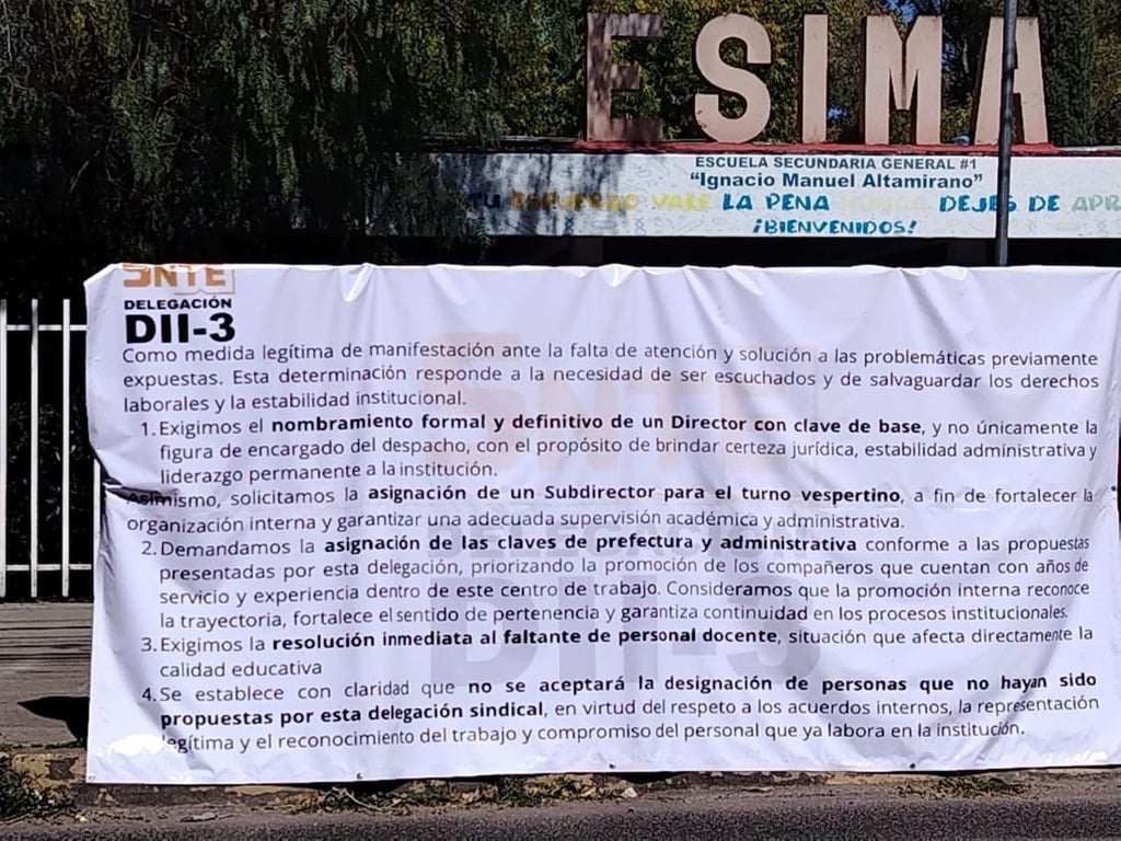 Situación. La reconocida secundaria está cerrada y los docentes exigen una respuesta de las autoridades sindicales y educativas.