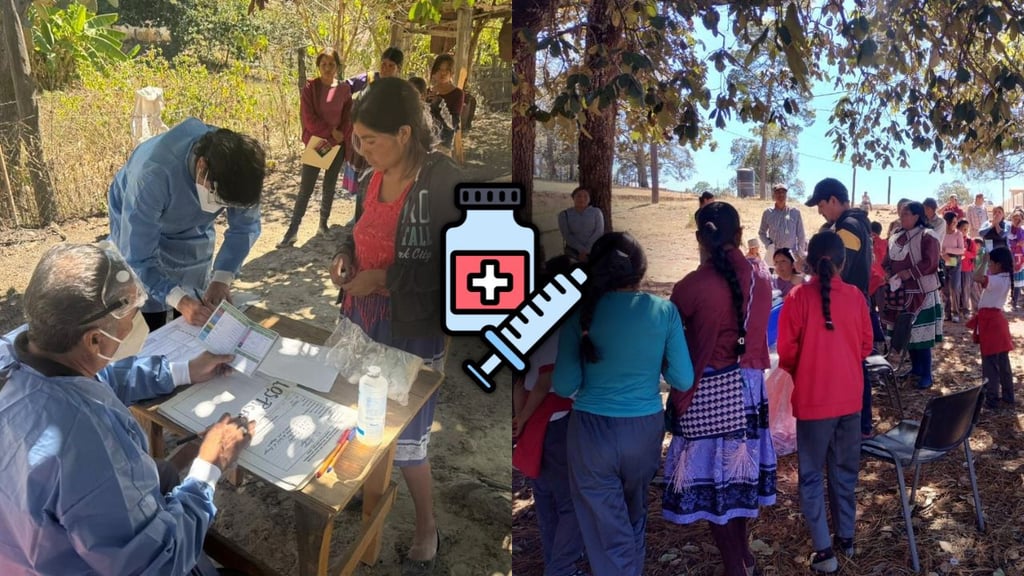 Intensifican vacunación contra el sarampión en zona indígena de Durango