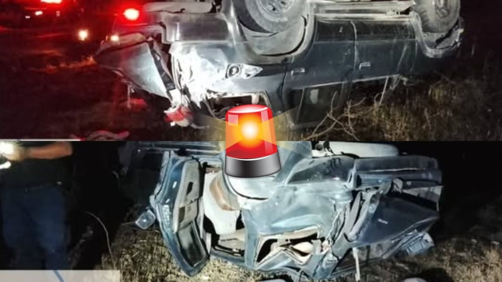 Familia resulta lesionada tras sufrir volcadura en carretera de Canatlán