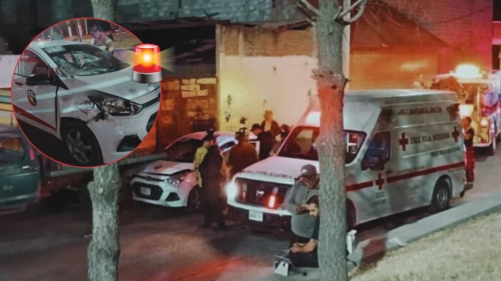 Choque por alcance deja dos lesionados en bulevar Ferrocarril de Santiago Papasquiaro