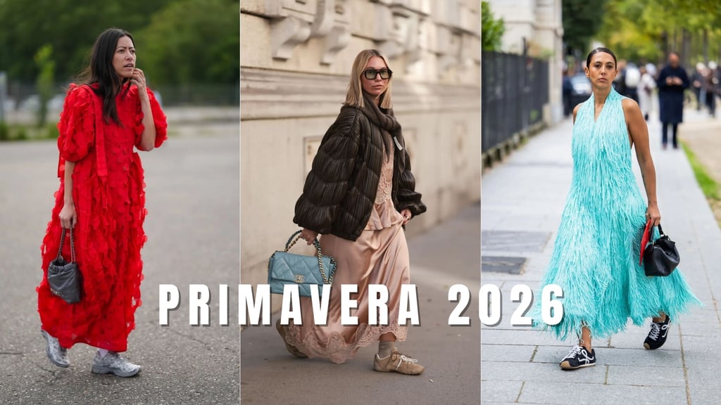Vestidos elegantes y tenis, la tendencia de primavera