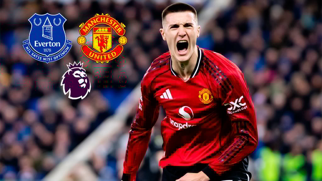 Premier League: Benjamin Sesko da el triunfo al Manchester United en su visita ante el Everton