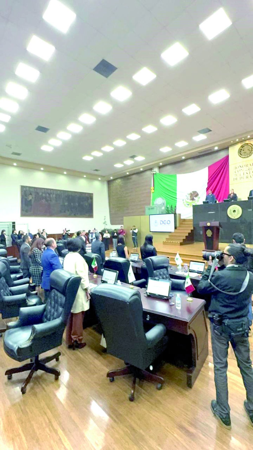 Postura. La Mesa Directiva del Congreso del Estado envió condolencias a familias de agentes fallecidos.