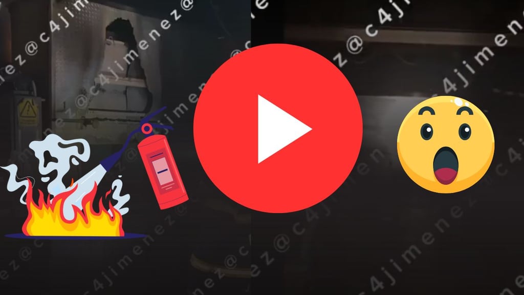 Cremación de cuerpo con sobrepeso sale de control y provoca incendio en una funeraria | VIDEO