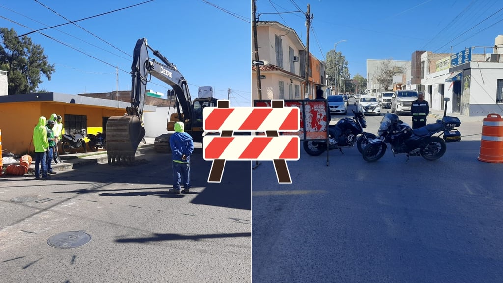 Por obras de construcción, cierran circulación de un tramo de calle Teresa de Calcuta