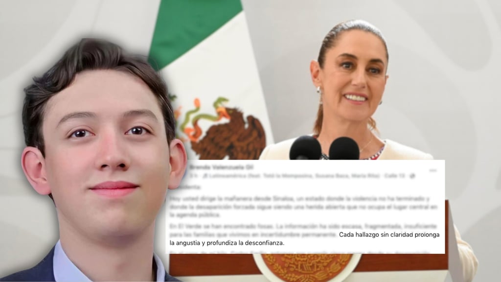 Tras Mañanera desde Sinaloa, madre Carlos Emilio lanza mensaje a Sheinbaum: ‘no pedimos discursos’