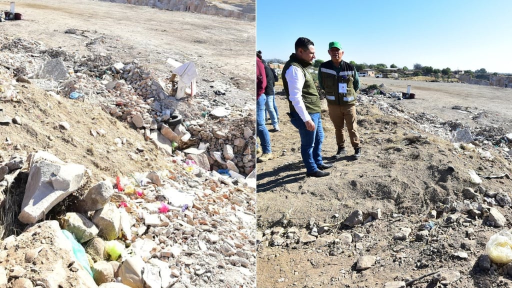Clausuran tiradero de basura clandestino al sur de la capital de Durango
