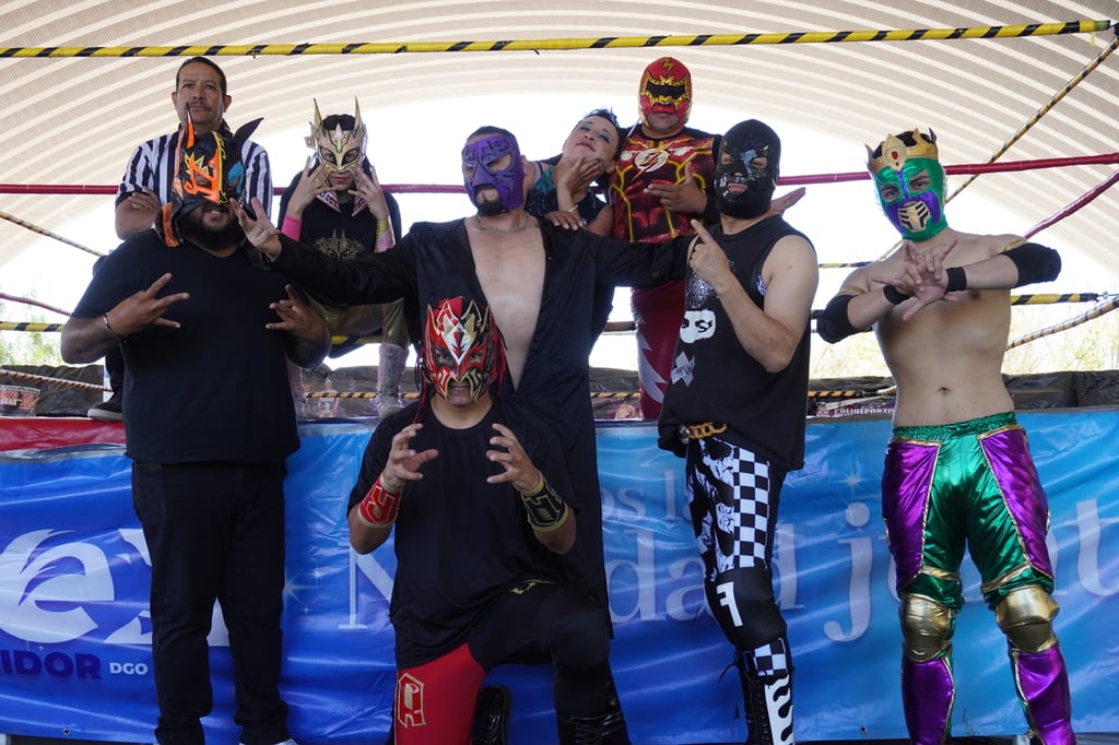 Figuras. Exterminio, Rey Ángel, Sexy Luna, El Conquistador, Afrodita y Difuso Martínez integran el roster activo.