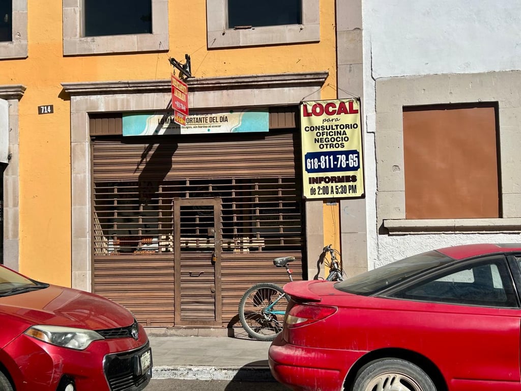 Bajas ventas. Los negocios que desafortunadamente cierran sus puertas se ven mermados en muchas ocasiones por las altas rentas a pagar en esta zona de la ciudad, y es que se cotiza demasiado por su ubicación.