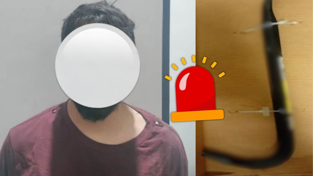 Hombre es detenido tras atacar a otro con una barra metálico en Peñón Blanco