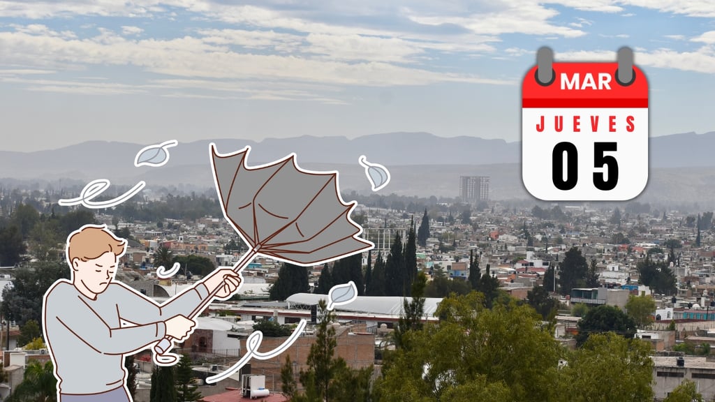 Jueves con fuertes vientos en la ciudad de Durango: así será el clima HOY 5 de marzo