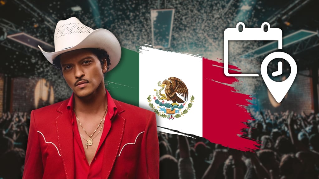 Bruno Mars regresa a México con 4 conciertos: ¿qué ciudades visitará y cuándo?