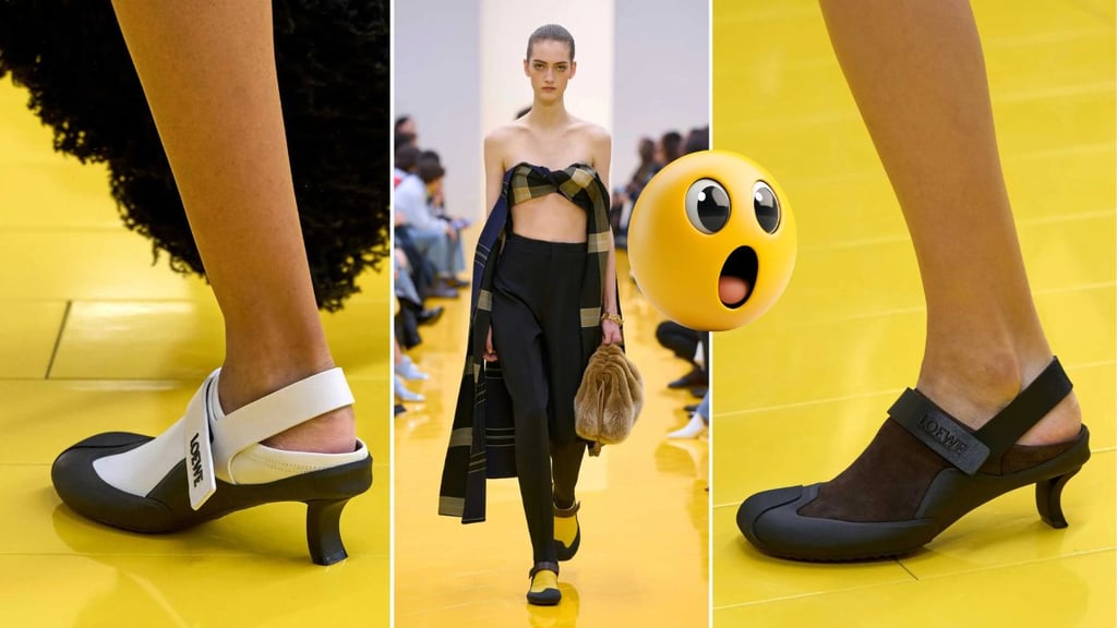 ¿Zapatos acuáticos en tendencia?, así lo propuso la firma Loewe en París Fashion Week