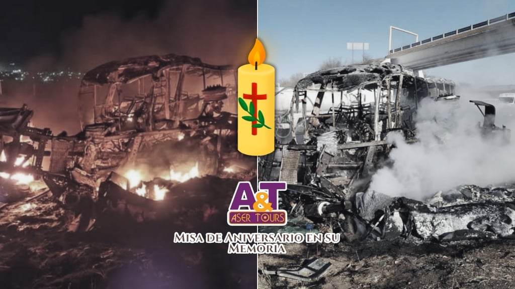 Invitan a misa para recordar a víctimas de choque de autobús en Cuencamé, a un año del accidente