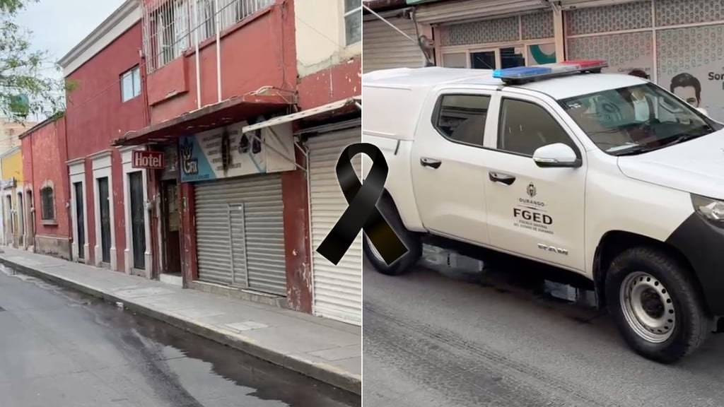 Hallan a un hombre sin vida dentro de habitación de un hotel en Zona Centro de Durango