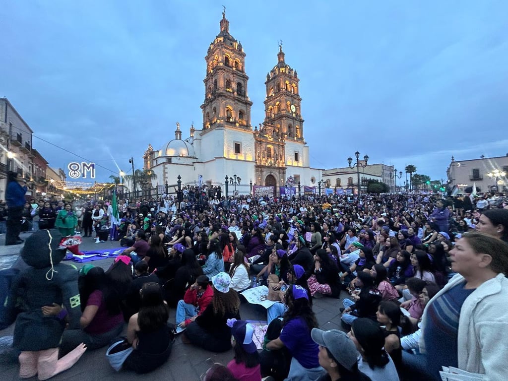 Cambió. Este año no hubo bloque negro en la marcha del Día Internacional de la Mujer. 