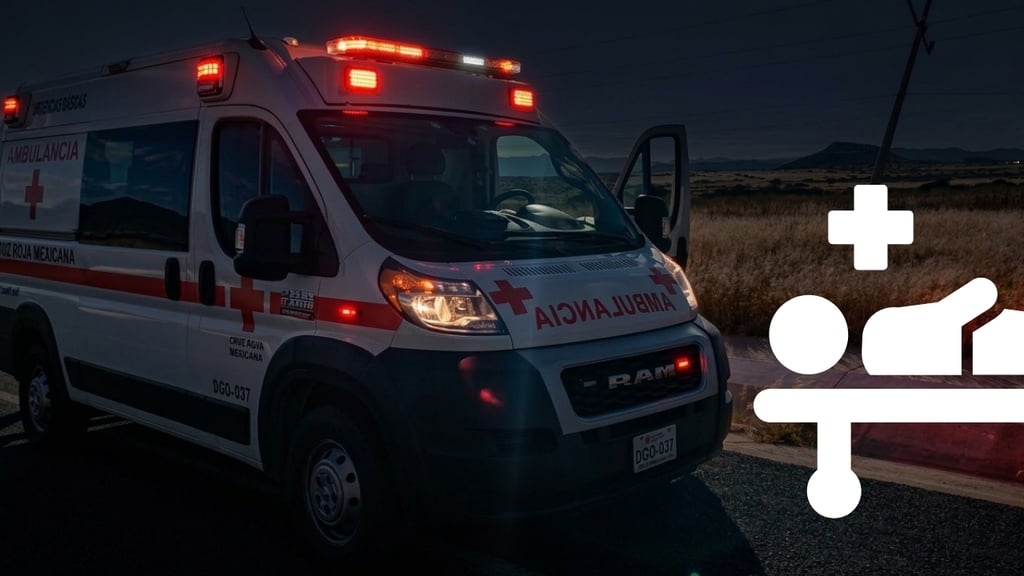 Conductor se queda dormido, choca con muro de contención y cae a desnivel en Durango