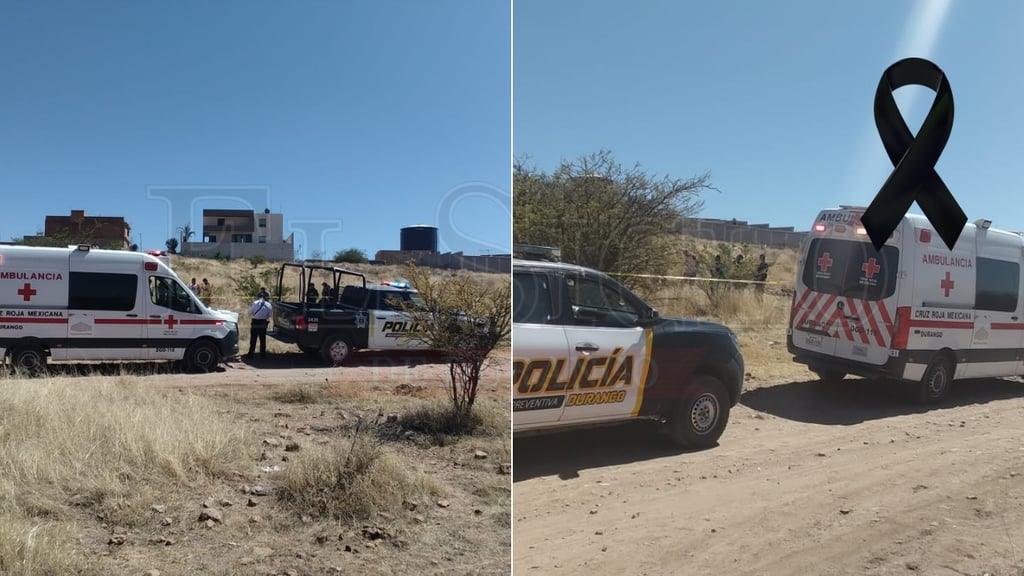 Hallan a adulto mayor sin vida en terreno baldío de Durango; podría ser hombre con ficha de búsqueda