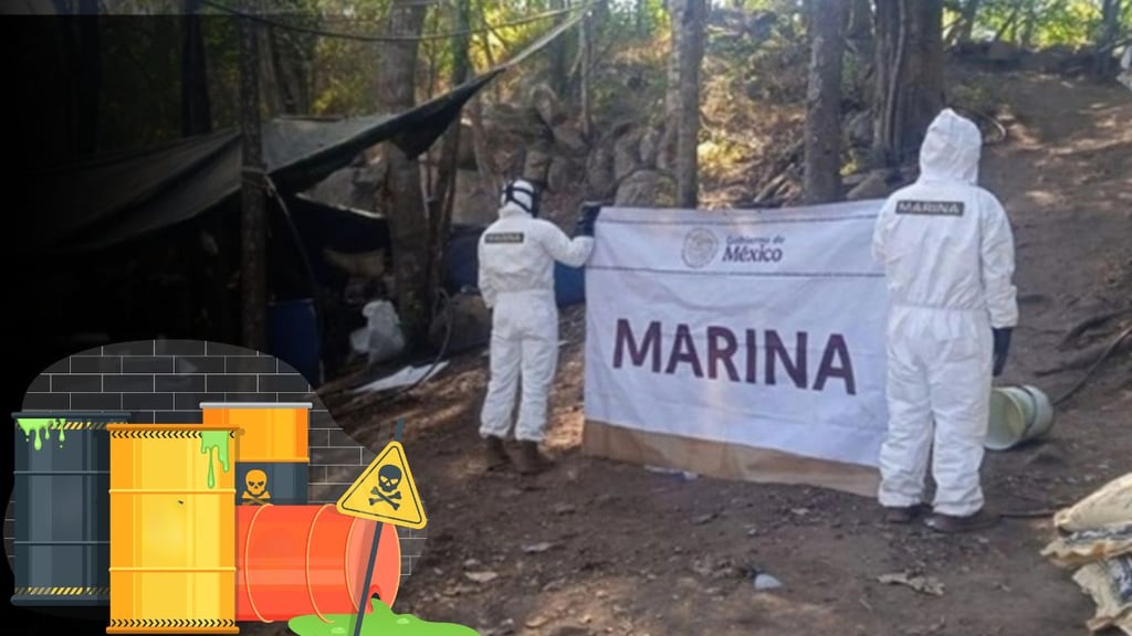 Desmantelan 'narcolaboratorio' de metanfetaminas en Sinaloa