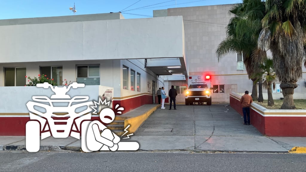 Accidente de cuatrimoto en la Durango-Mezquital deja a menor de 11 años lesionado