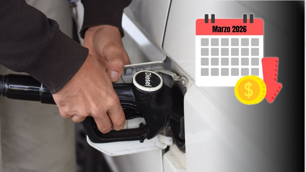 México reactiva subsidio a gasolinas y diésel: esto pagarás hasta el 27 de marzo de 2026