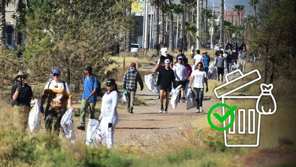 Recolectan 9 toneladas de basura en plogging en Durango
