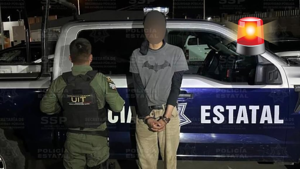 Detienen a joven de 18 años por presunto estupro contra menor en Zona Centro de Durango