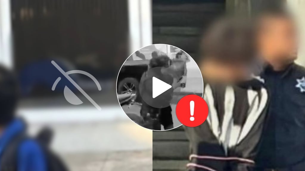 Captan momento en que adolescente es detenido tras asesinar a maestras en escuela de Michoacán