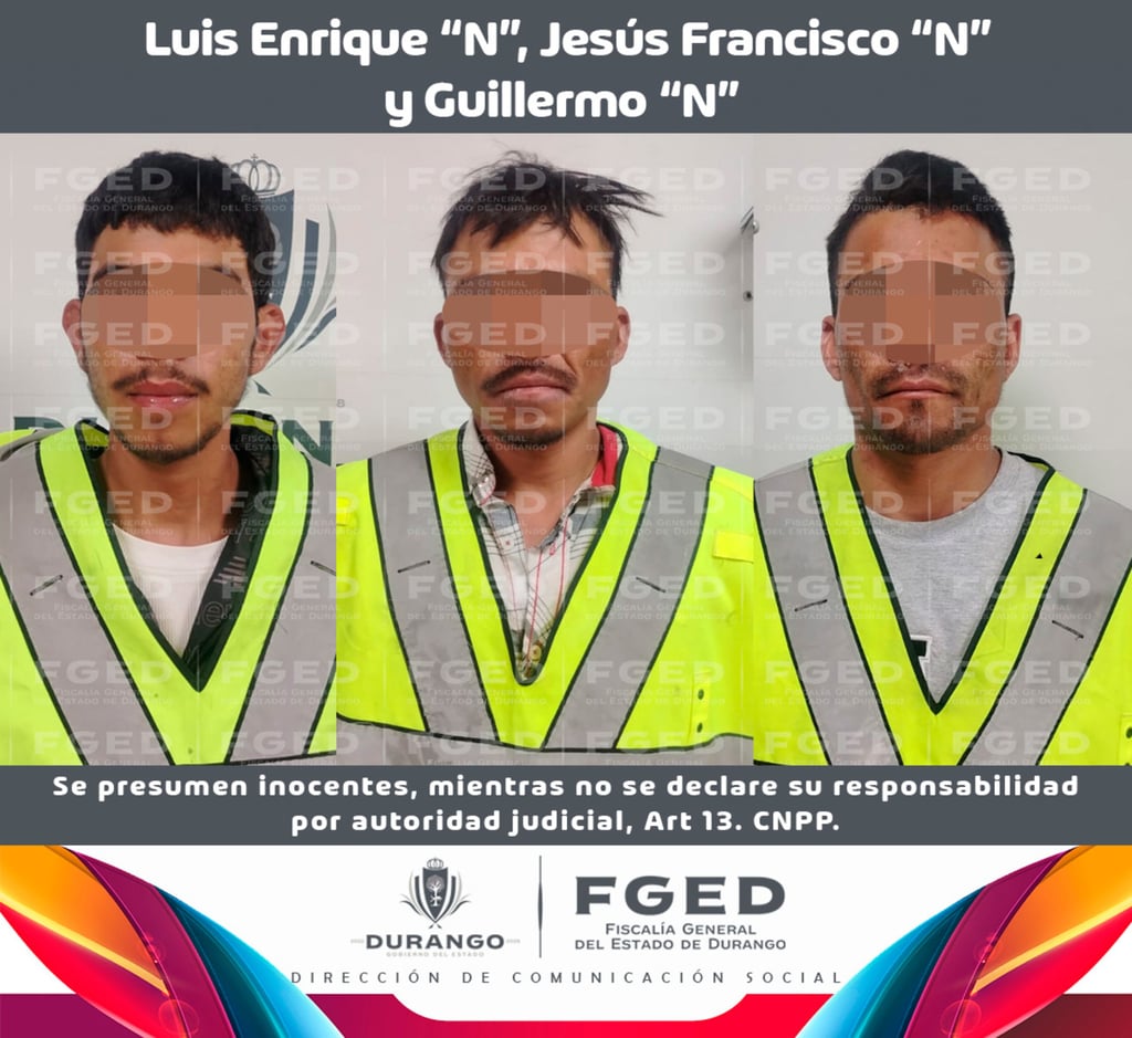 Situación. Vinculan a proceso a tres hombres, hermanos, por homicidio en una comunidad rural de Durango el pasado 15 de marzo.