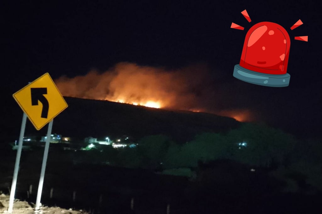 Incendio en La Ferrería moviliza a Bomberos; fuego estaba casi controlado durante la noche