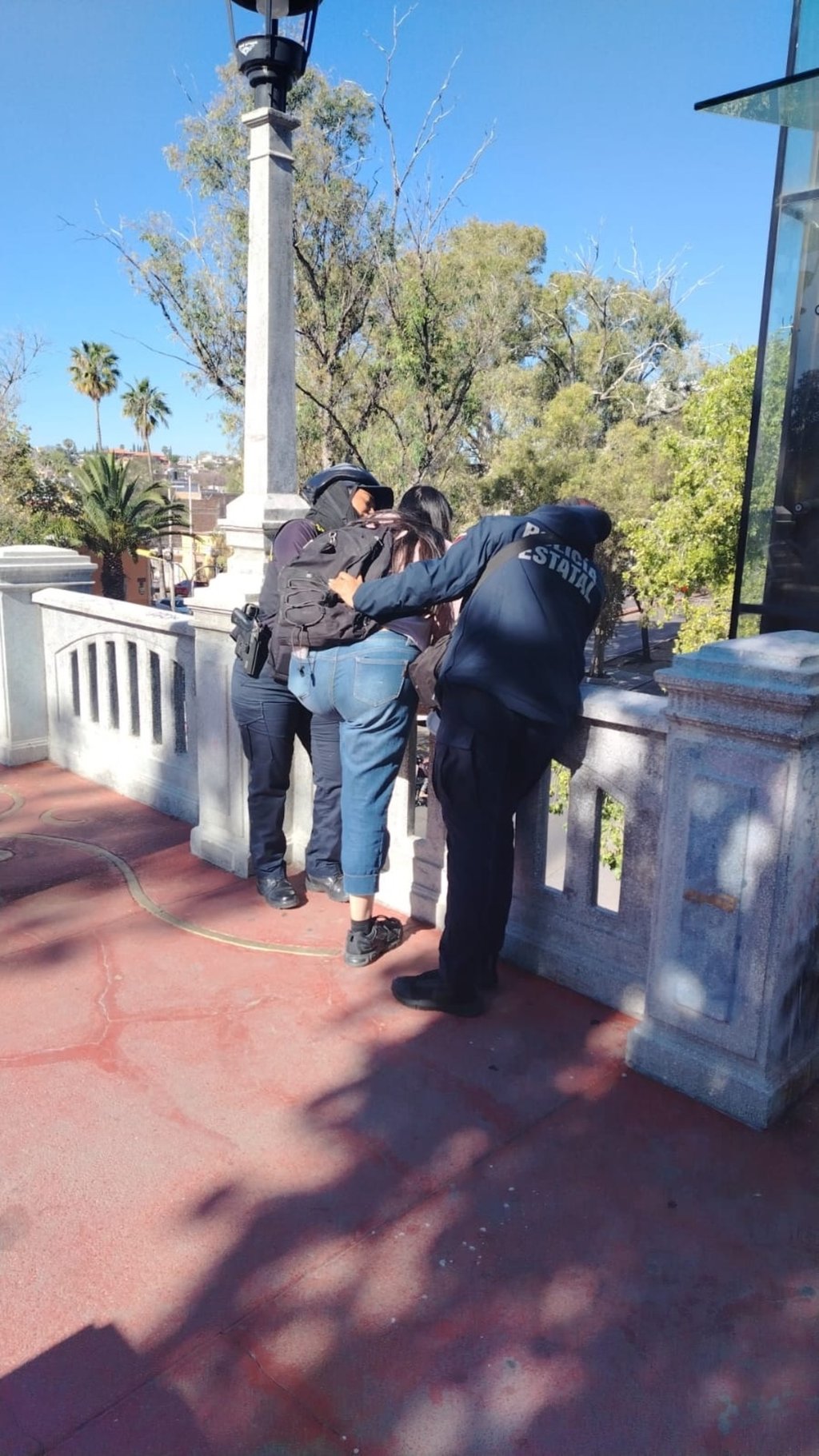 Labor. Uniformados del orden evitaron que una joven atentara contra su propia vida.