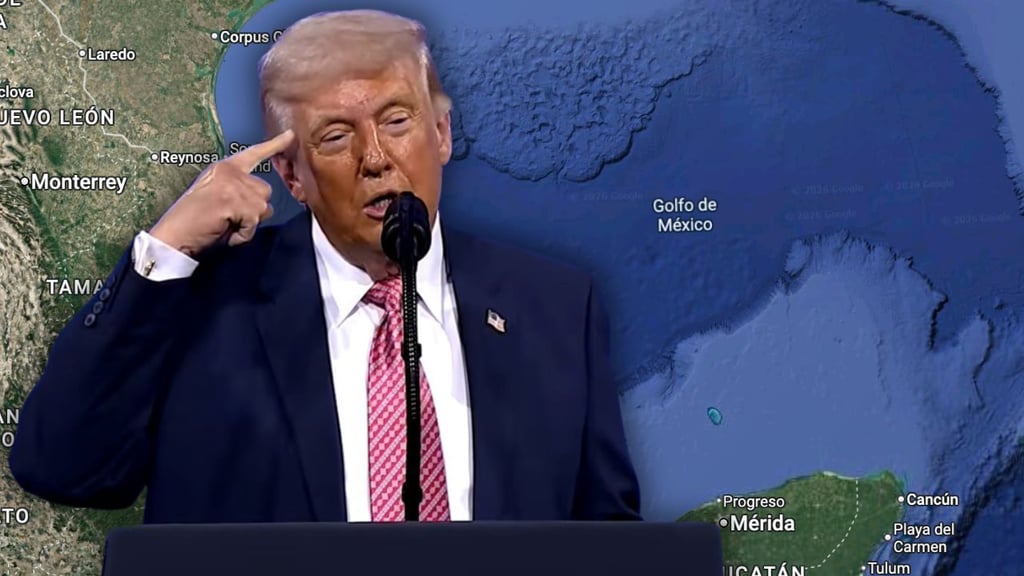 Trump dice que 'ganó' cambio de nombre del Golfo de México; recrea supuesta llamada con Sheinbaum
