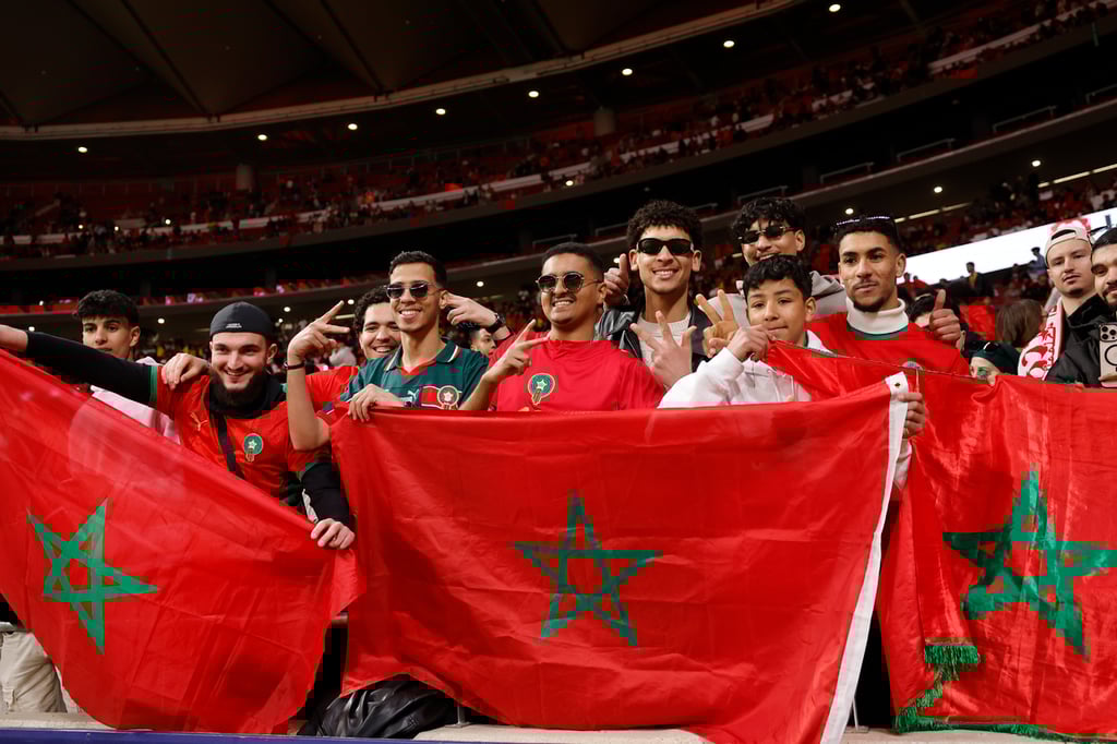 Apoyo. Se espera que la hinchada de los marroquís esté muy presente en Estados Unidos, donde jugarán toda su fase de grupos.