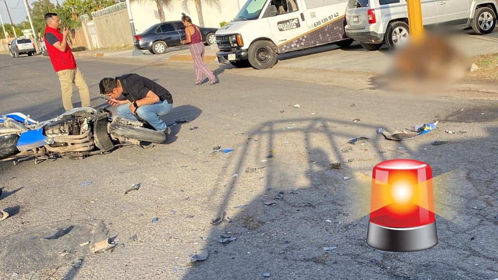 Joven motociclista está grave tras chocar contra una vaca por camino a El Pueblito