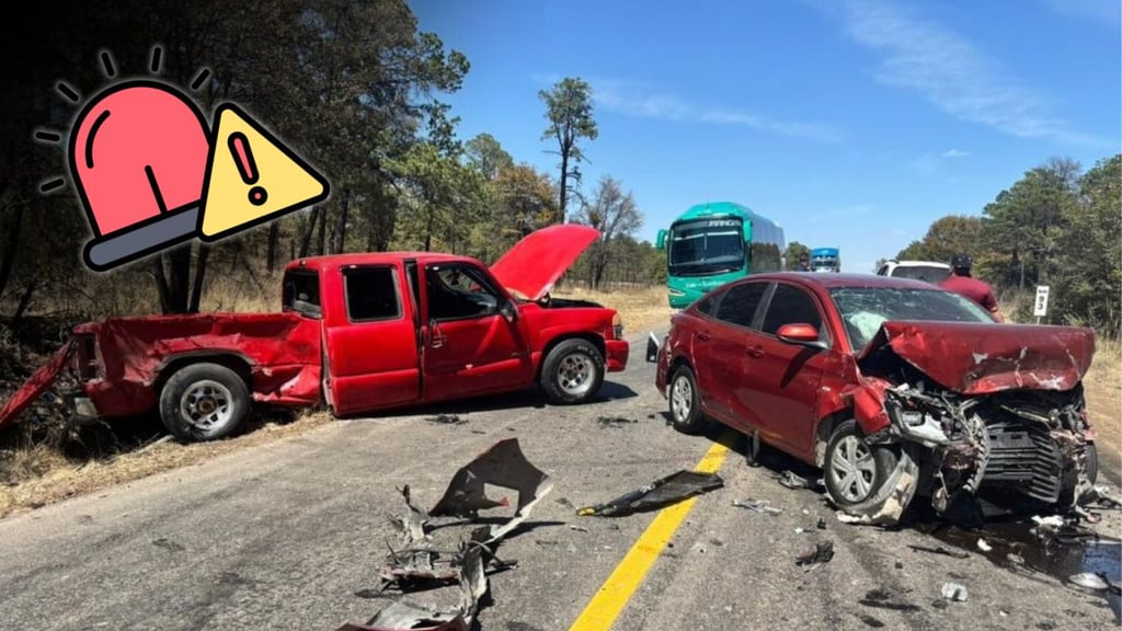 Accidente sobre la carretera libre Durango-Mazatlán deja grave a una mujer