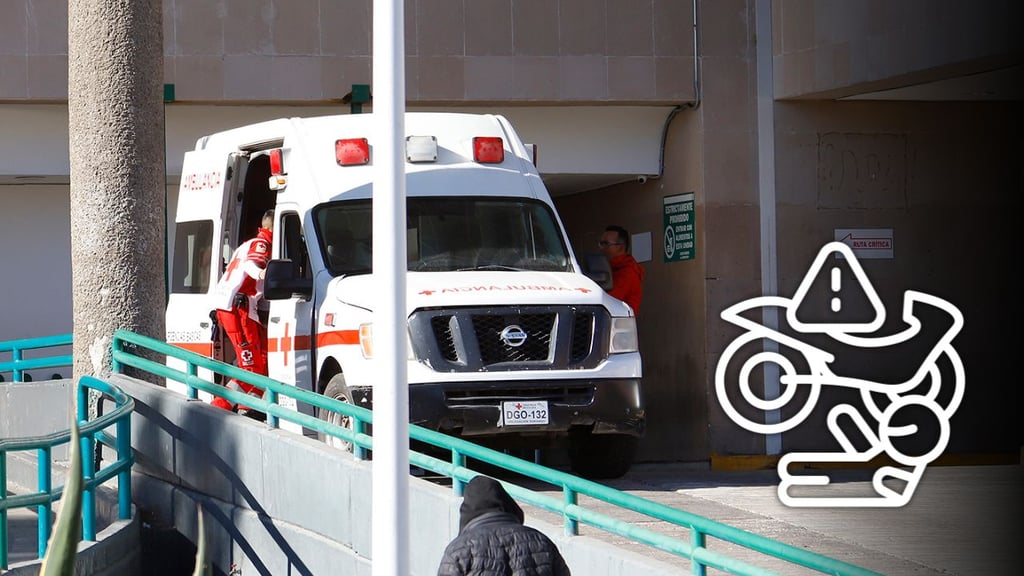 Dos motociclistas ingresan al IMSS tras accidente en Dolores Hidalgo