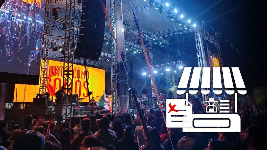 Retiran a dos comerciantes que no tenían permiso para vender en el Festival Ricardo Castro