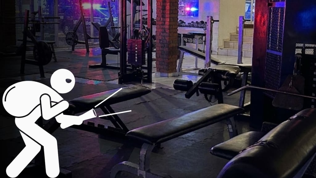 Ladrón atraca un gimnasio en Durango; se llevó dinero en efectivo