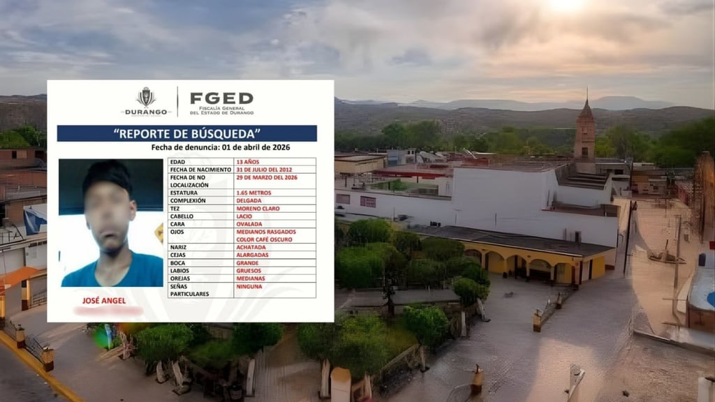 Localizan en Tepehuanes a menor que fue reportado desaparecido en Durango