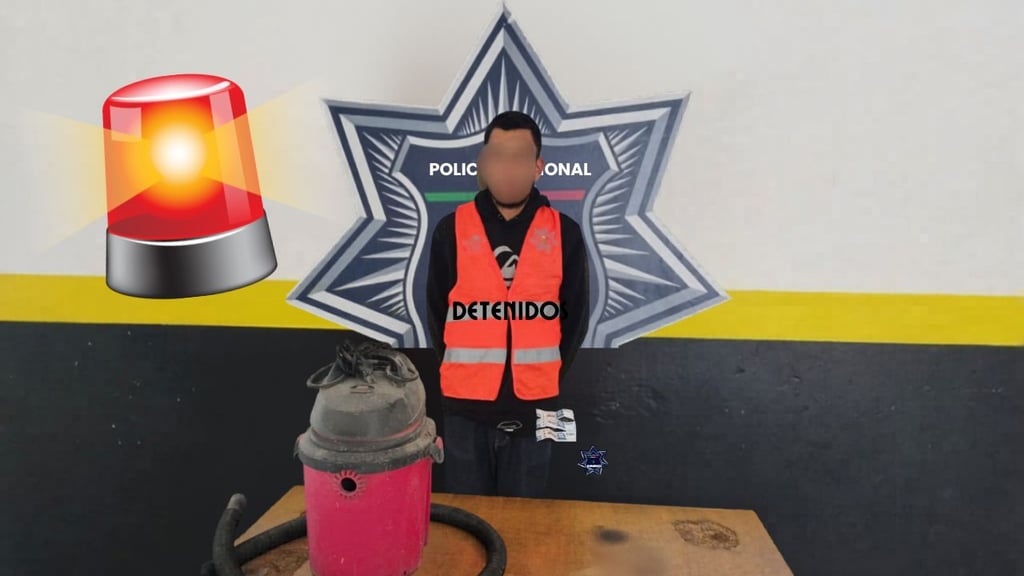 Empleado es detenido por presunto robo en car wash de la colonia Santa Fe