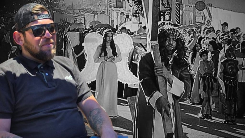 Vecinos de la Maderera, orgullosos de 'El Pequitas'; lleva tres años personificando a Jesús