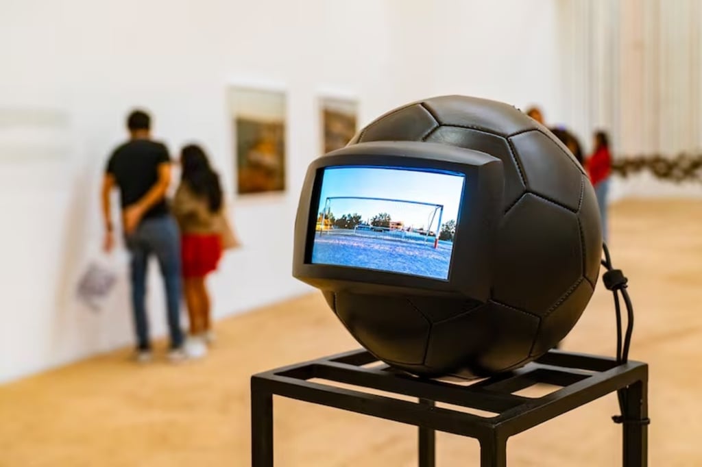Muestra. Titulada 'Fútbol y Arte. Esa misma emoción', la exposición reúne cerca de un centenar de obras de 60 artistas nacionales e internacionales. 