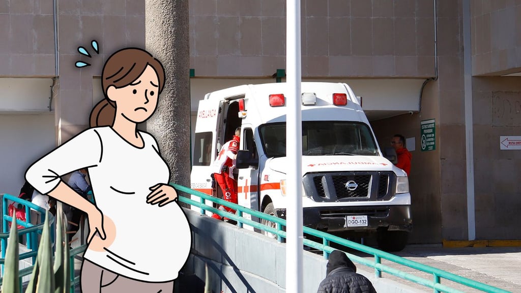 Joven embarazada ingresa al IMSS Durango por lesiones tras choque de taxi; responsable huyó
