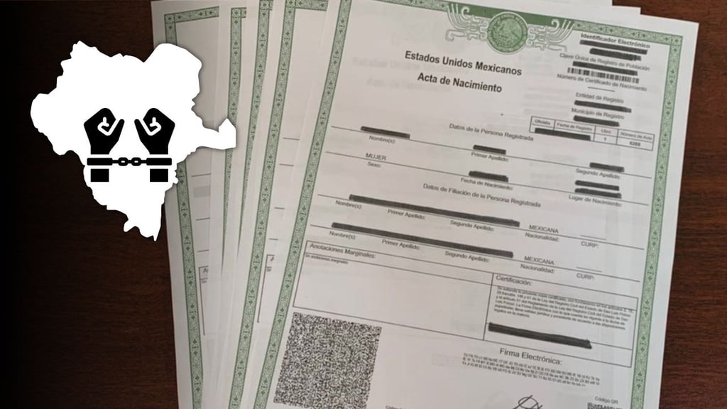Mujer es detenida en Durango por presunta venta de actas de nacimiento falsas